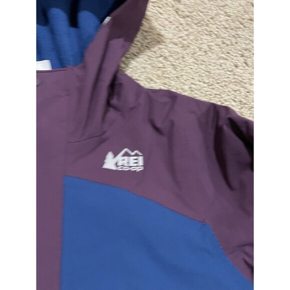 Girls REI CO-OP Peak Fleece Lined Insulated Nylon  Winter Jacket Blur Purple S 8 - Picture 2 of 15